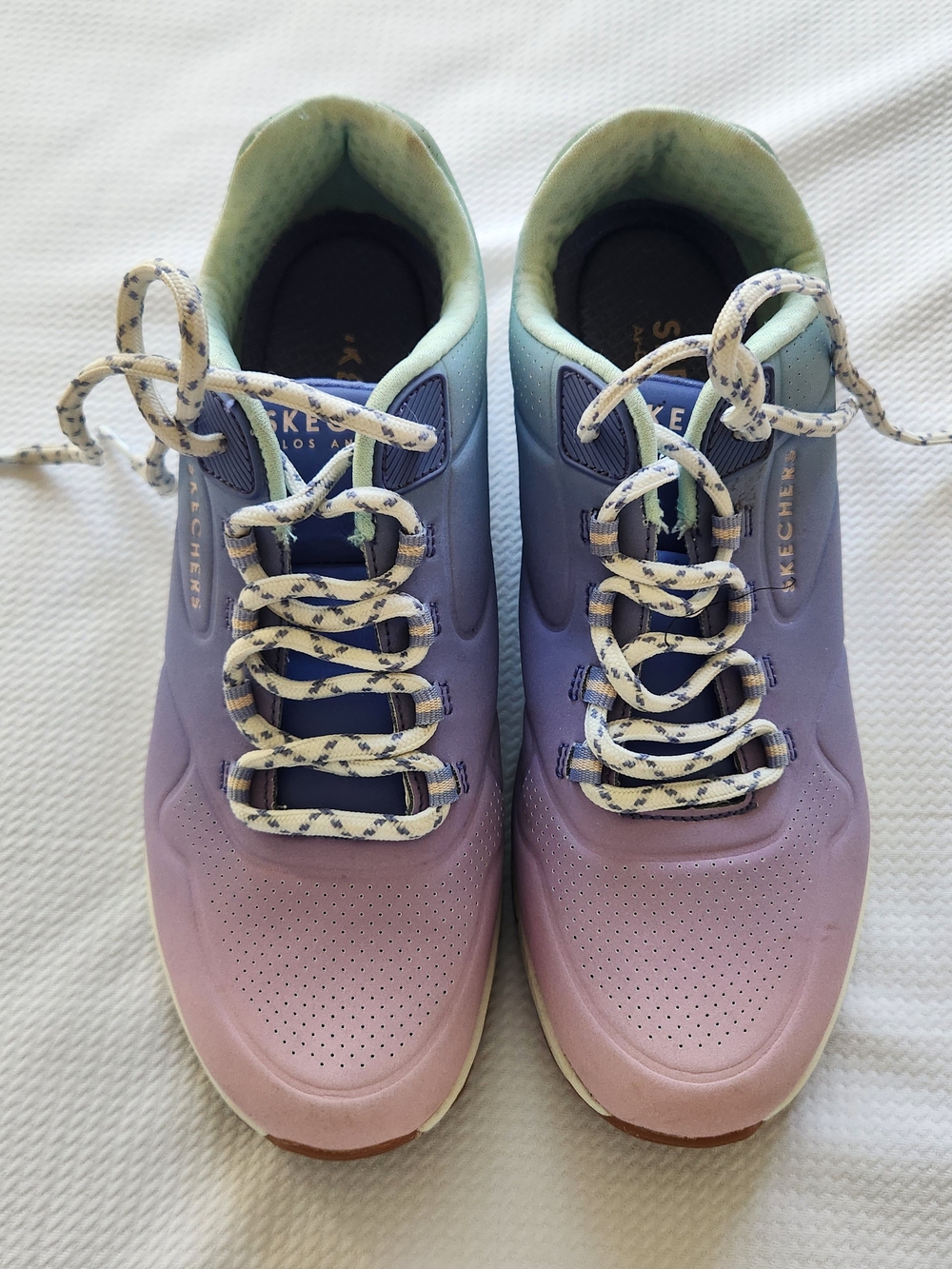 Skechers Women's Lavender-to-Mint Ombre Athletic Sneakers